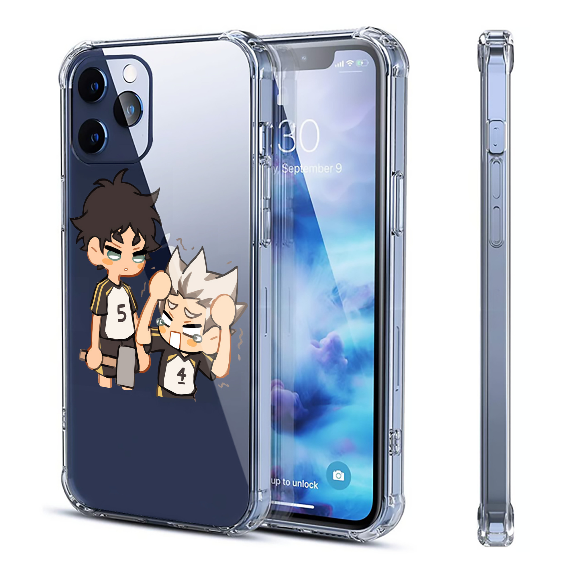（画像用） ハイキュー!! Haikyu!! 【iPhone 12シリーズ対応】透明スマホケース（クリアソフトケース）